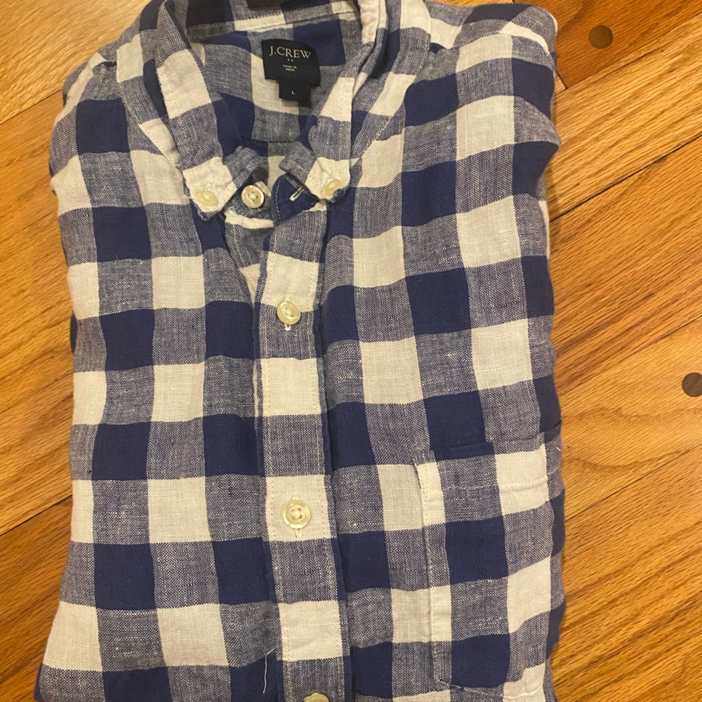 J. Crew Linen Button Down Shirt